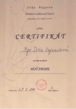 Certifikát Hotstone 2014